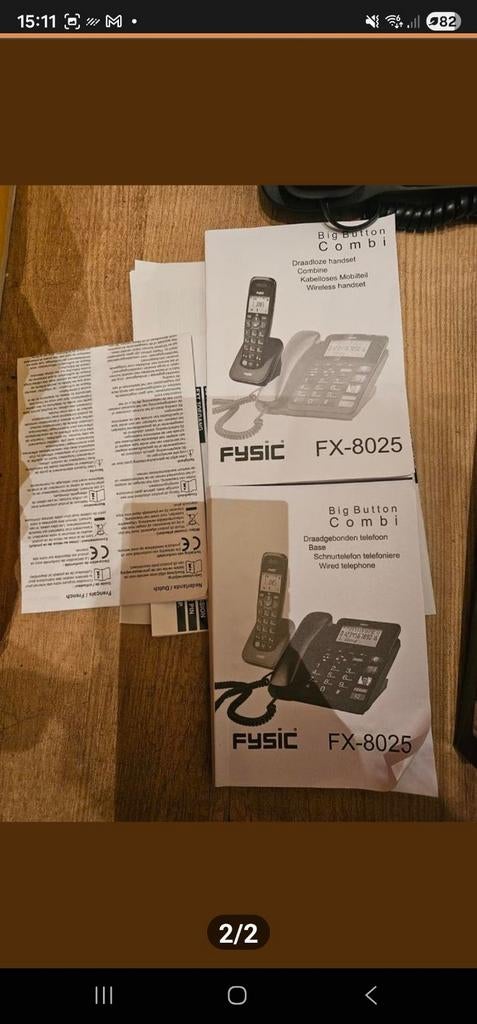 Fysic seniorentelefoon, Ophalen of Verzenden, Zo goed als nieuw