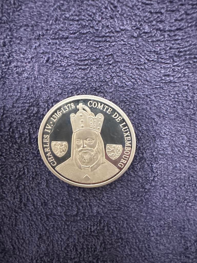 Munt Charles IV 1316-1378 Comte de Luxembourg, Postzegels en Munten, Munten | Europa | Euromunten, Ophalen of Verzenden, Luxemburg