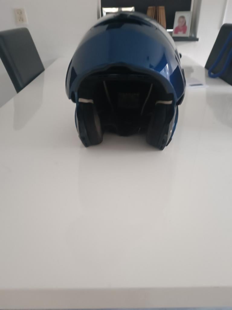 Mooie donkerblauwe systeemhelm maat L, Motoren, Kleding | Motorhelmen, Overige merken, Systeemhelm, Heren, Ophalen of Verzenden