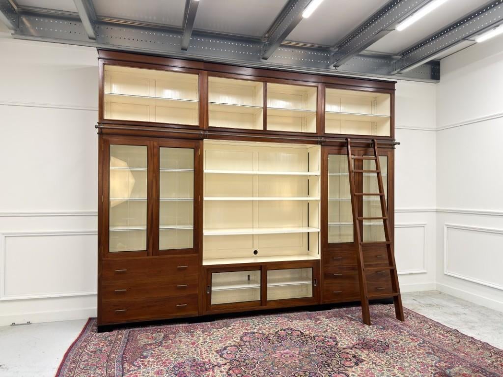 Grote Klassiek Engelse Art Deco Boekenkast Bibliotheekkast, Ophalen