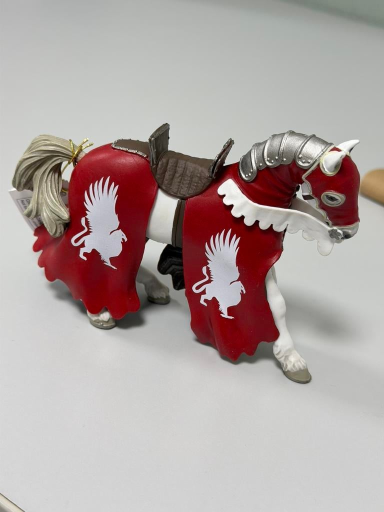 Papo Griffin Knight knight’s Horse 39955 Ridder Paard 13 cm, Nieuw, Ophalen of Verzenden, H, H