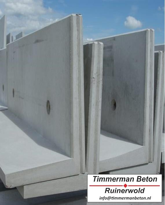 Silo keerwanden 150x350x100 tbv voer, mest of grondstoffen, Ophalen of Verzenden, Beton, Minder dan 5 m², Overige typen