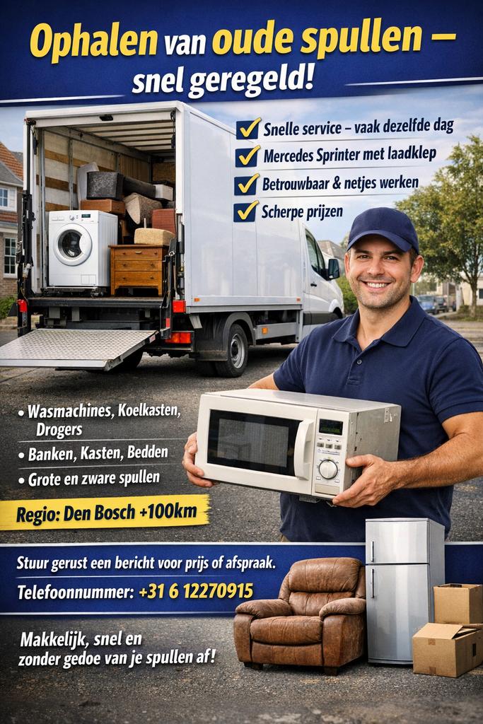 Ophalen van oude spullen – snel geregeld!, Verhuizen binnen Nederland