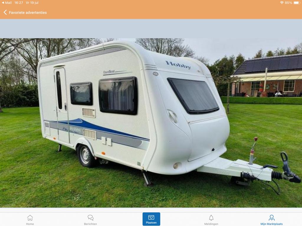 Hobby 400 SF Excellent - Nette en complete caravan, 75 kg, 750 - 1000 kg, Particulier, 4 tot 5 meter