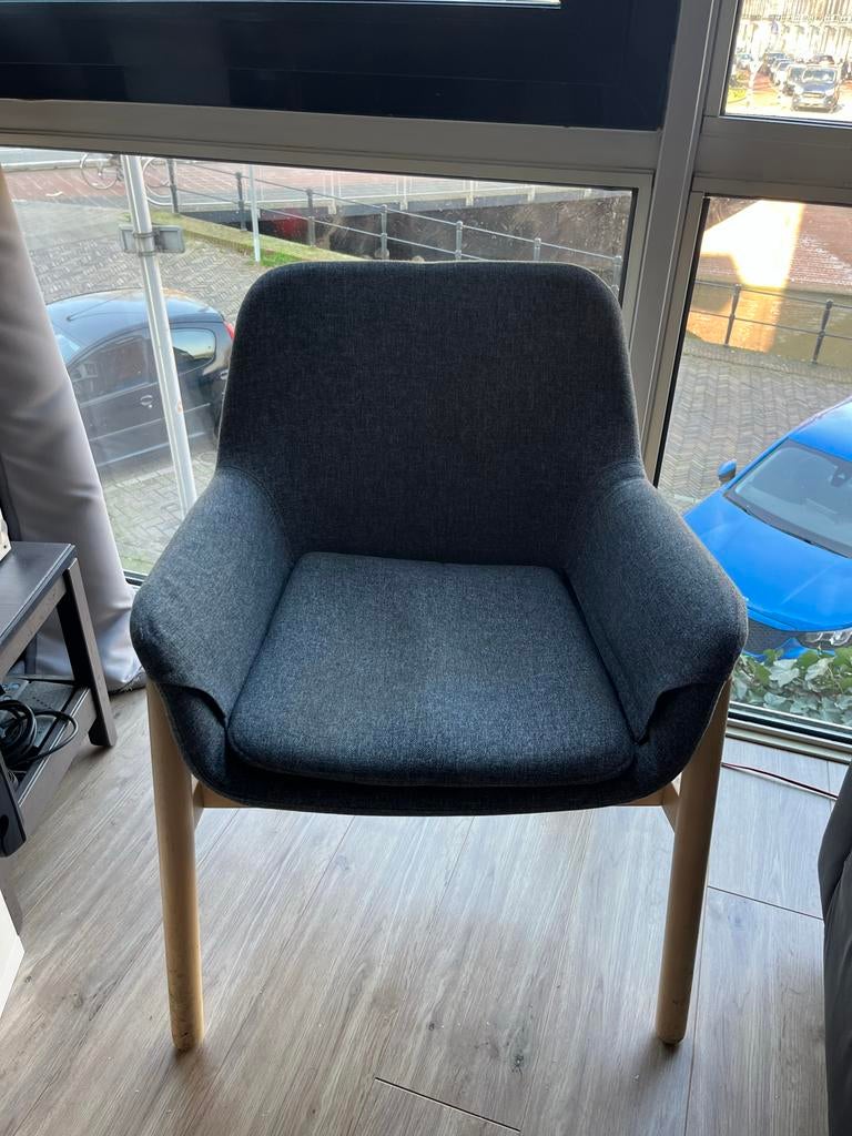 2x IKEA Vedbo fauteuil in goede staat, Huis en Inrichting, Fauteuils, Ophalen, Gebruikt, Stof, 75 tot 100 cm