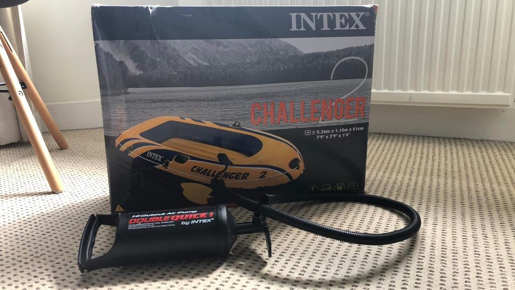 Intex Challenger opblaasbare boot in nieuwstaat, Ophalen, Zo goed als nieuw