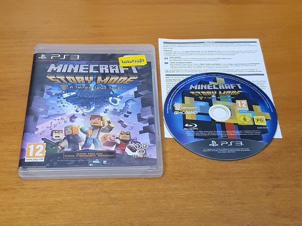 PS3 | Minecraft Story Mode, Spelcomputers en Games, Games | Sony PlayStation 3, Gebruikt, 1 speler, Ophalen of Verzenden, Vanaf 12 jaar