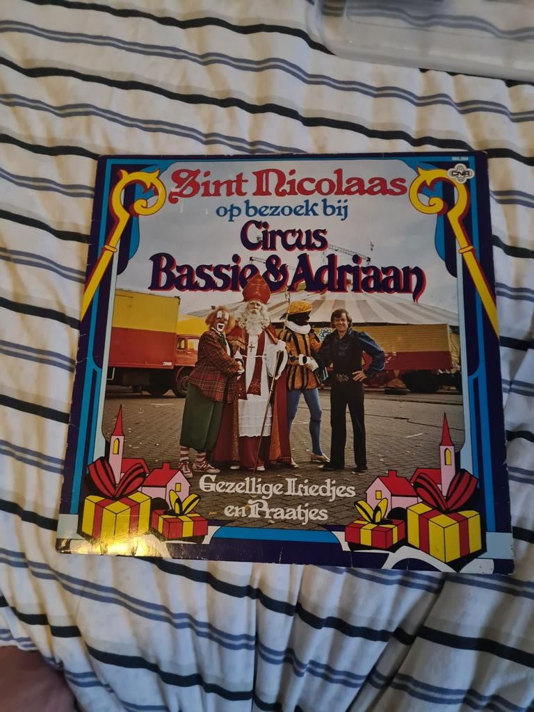 Lp Sint nicolaas op bezoek bij circus Bassie en Adriaan, Cd's en Dvd's, Vinyl | Kinderen en Jeugd, Ophalen of Verzenden, Zo goed als nieuw