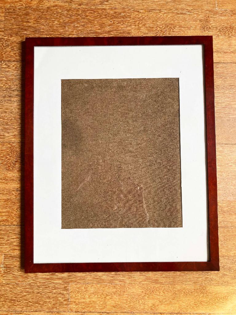 Wissellijst met rand van mahonie 53 x 43 cm, Ophalen, Minder dan 50 cm, Gebruikt, 50 tot 75 cm