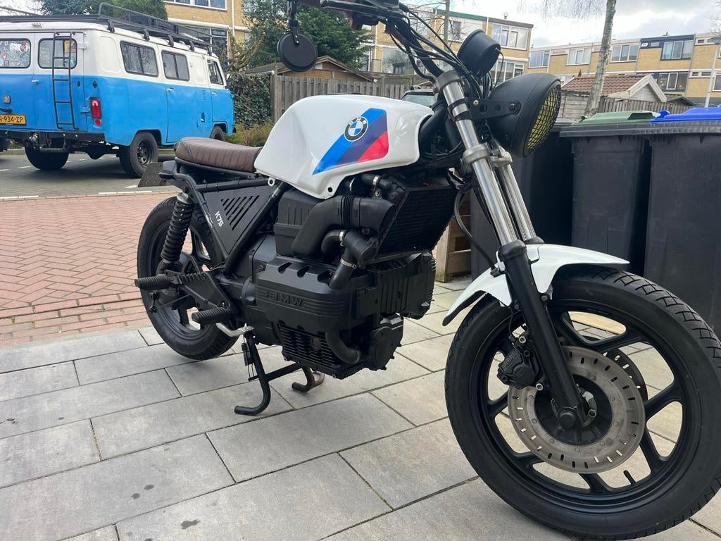 BMW K75 caferacer / scrambler, Motoren, 750 cc, Cardan-aandrijving, 3 cilinders, Particulier