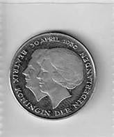 Munt 2,5 gulden Juliana en Beatrix, Postzegels en Munten, Munten | Nederland, Ophalen of Verzenden, Koningin Juliana, 2½ gulden