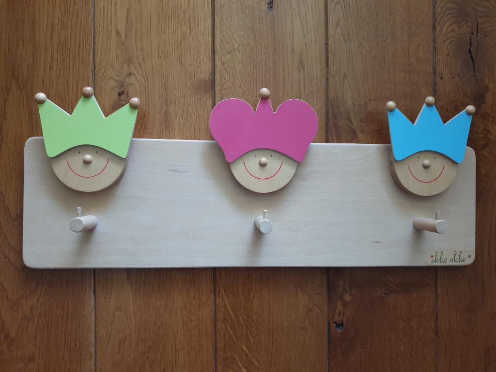 Houten kinder kapstok van het handgemaakte merk Ikke Okke, Ophalen of Verzenden, Nieuw, Kapstokje