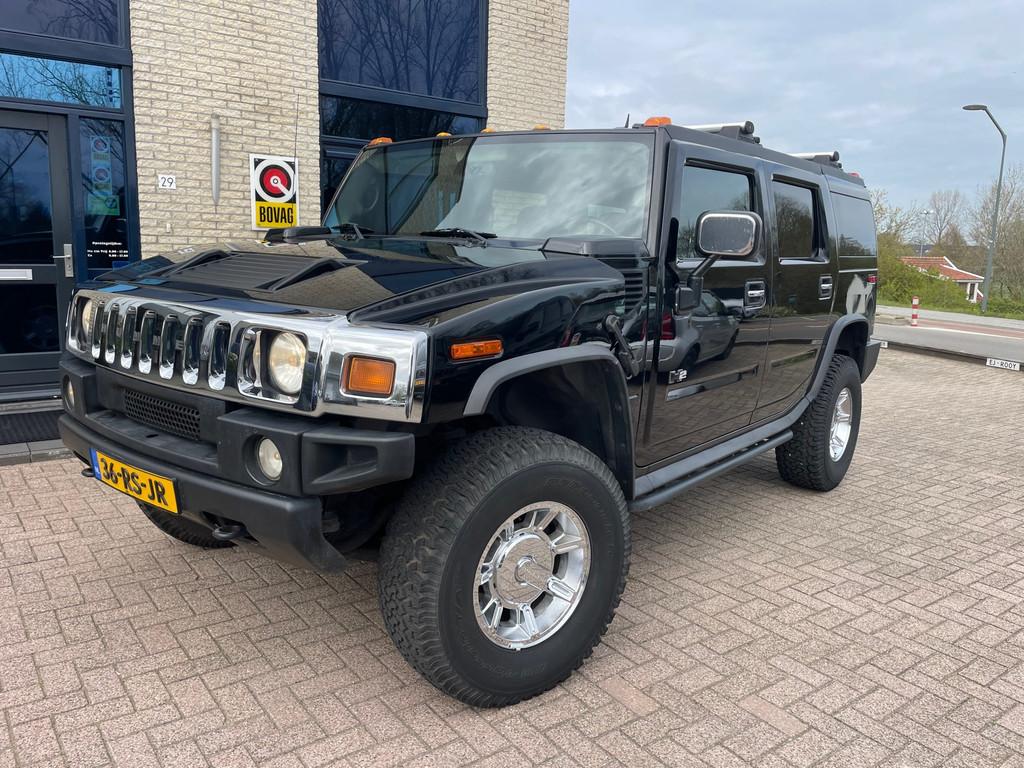 Hummer H2 6.0 V8- trekhaak- Bose-stoelverwarming, Auto's, Hummer, Automaat, 318 pk, Gebruikt, 3000 kg