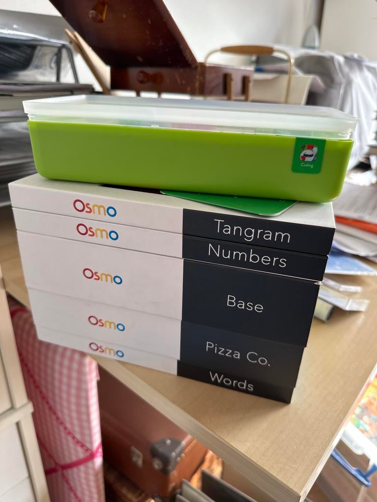 Osmo Starter Kit met 5 spellen: Numbers, Tangram, Pizza Co., Ophalen, Gebruikt, Puzzelen