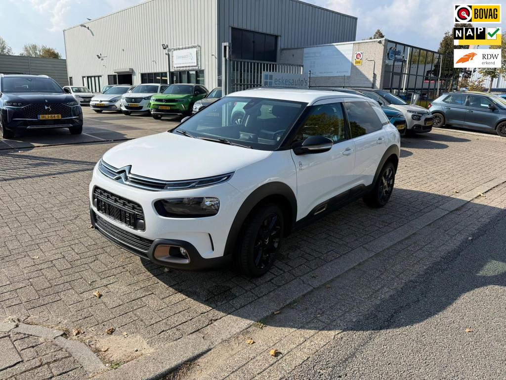 Citroen C4 Cactus 1.2 PureTech Feel, Navi Dealer auto, Voorwielaandrijving, Stof, Gebruikt, Wit