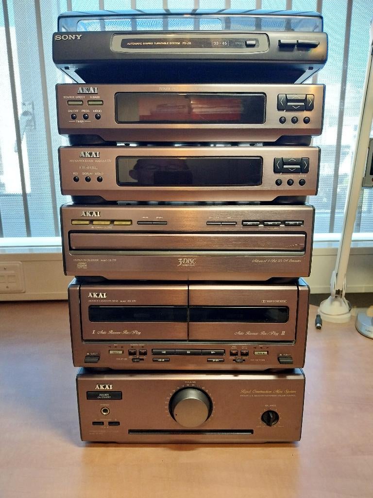 Akai MX-970 + Sony PS-J10(Wegens beëindigen hobby), Audio, Tv en Foto, Stereo-sets, Ophalen, Gebruikt, Tuner of Radio, Akai
