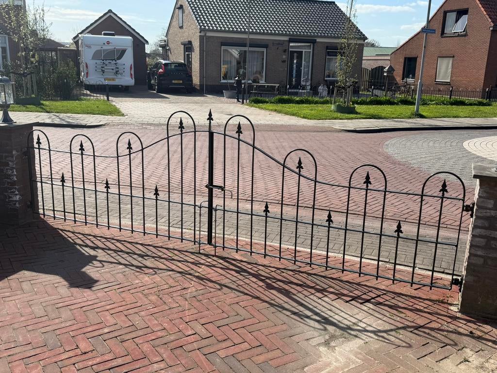 2 Delige Poort 385cm, Ophalen, Zo goed als nieuw, IJzer