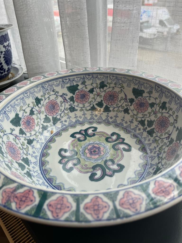 Decoratieve Chinese plantenschaal met traditioneel patroon, Ophalen of Verzenden