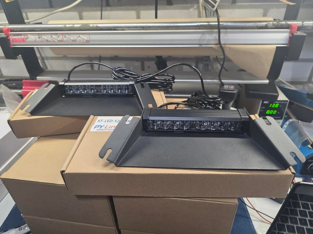 Led flitsers flitslamp flitslicht dashboard deck zwaailamp, Auto diversen, Ophalen of Verzenden