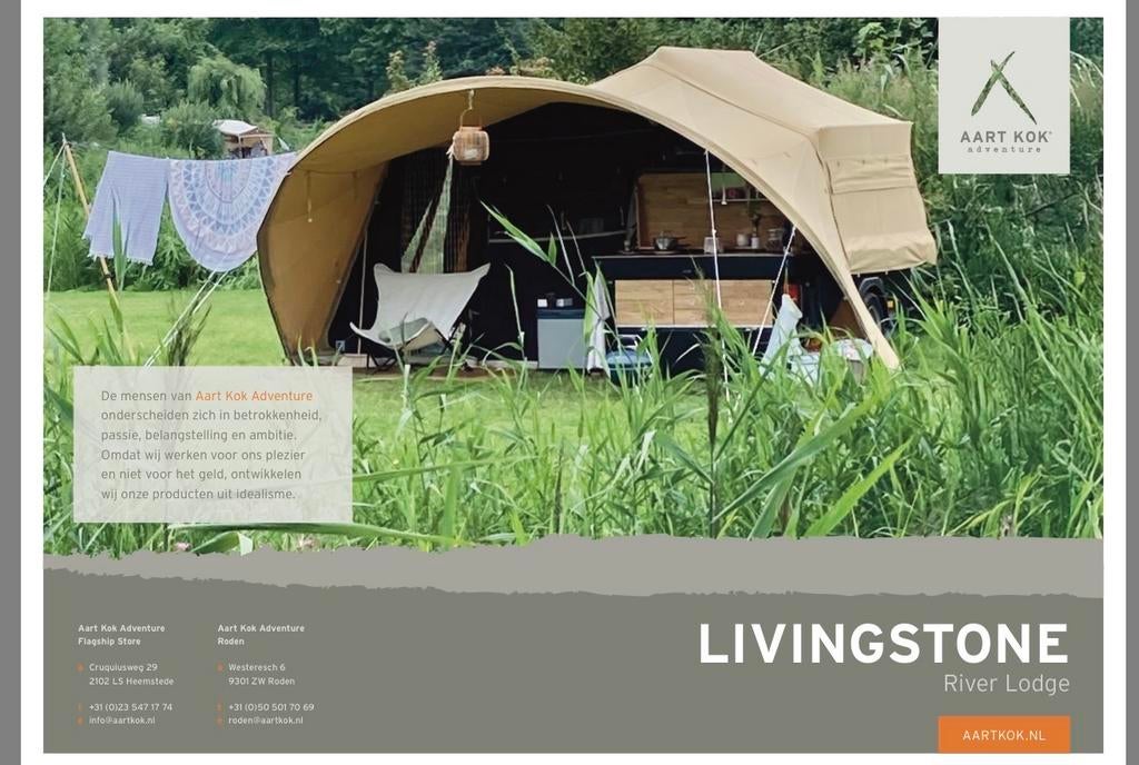 Aart Kok Livingstone Kuipzeil/Grondzeil Gezocht, Caravans en Kamperen, Ophalen of Verzenden, Gebruikt