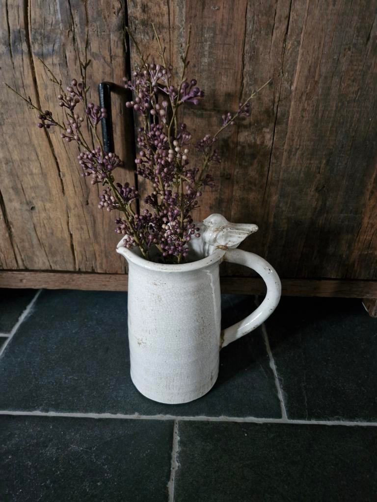 Stenen pot met vogel . Zonder takken, Antiek en Kunst, Curiosa en Brocante, Ophalen