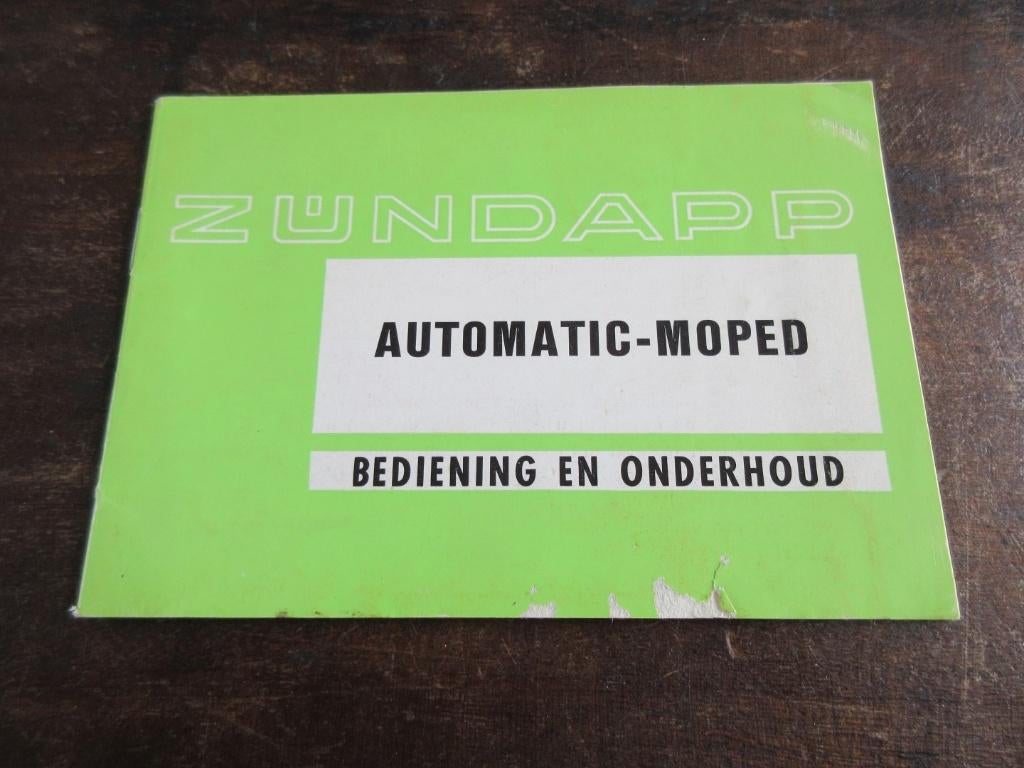 Zundapp automatic moped handleiding instructieboek manual, Motoren, Handleidingen en Instructieboekjes, Overige merken, Ophalen of Verzenden
