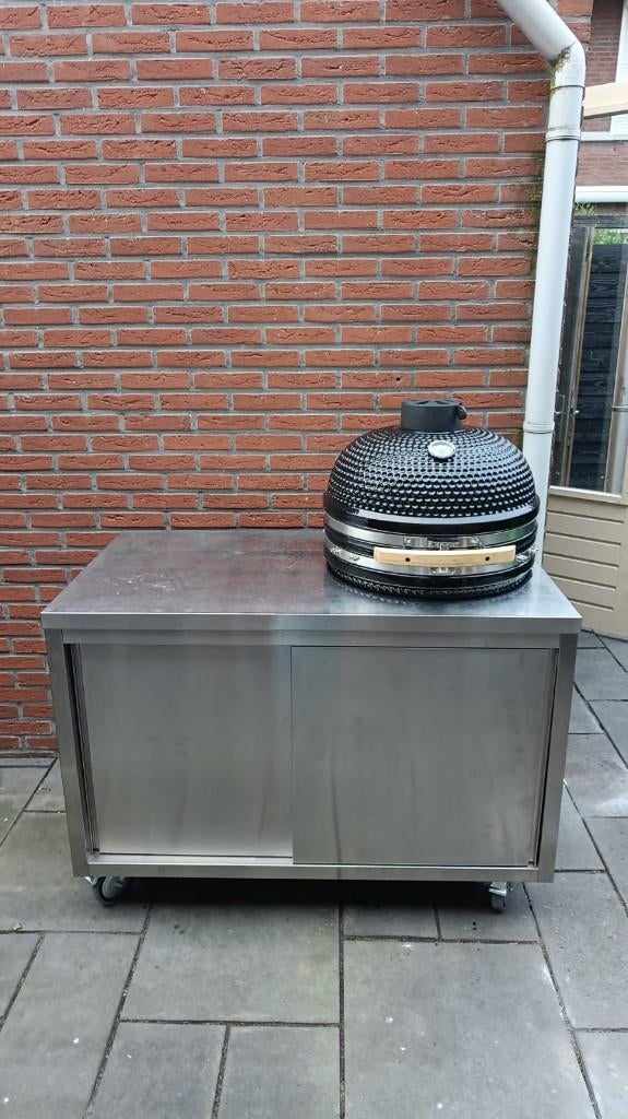 grote voorraad RVS Buitenkeuken werktafels vele uitvoeringen, Tuin en Terras, Ophalen of Verzenden, Gebruikt, Gas