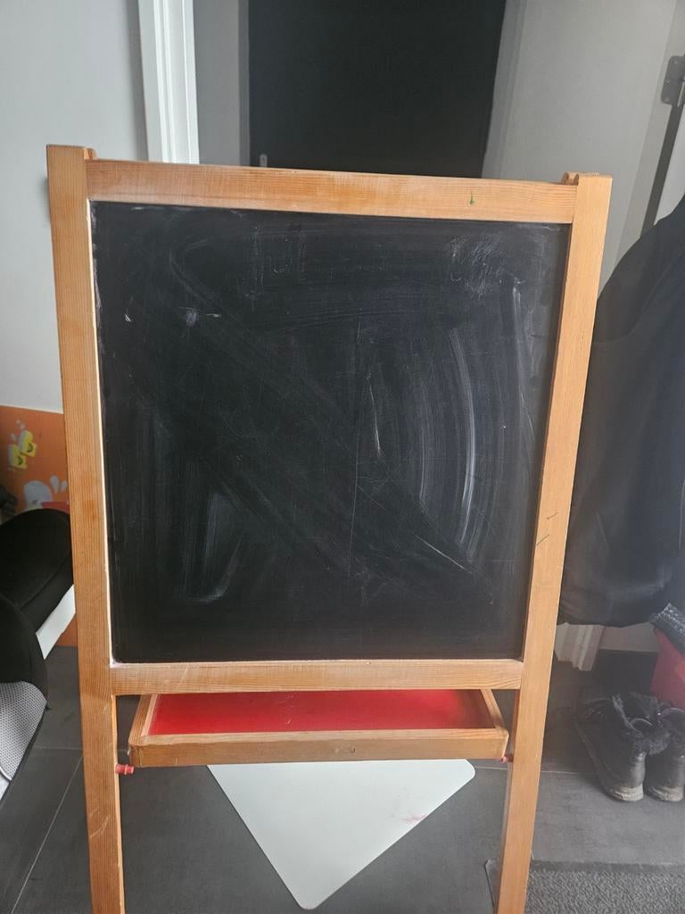 Schoolbord met whitebord, Ophalen, Krijtbord