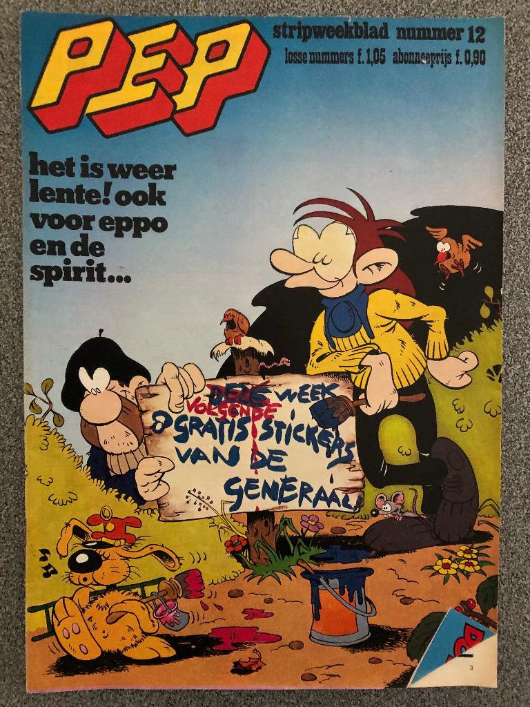 Weekblad Pep Nummer 12, Gelezen, Eén stripboek, PEP, Ophalen of Verzenden