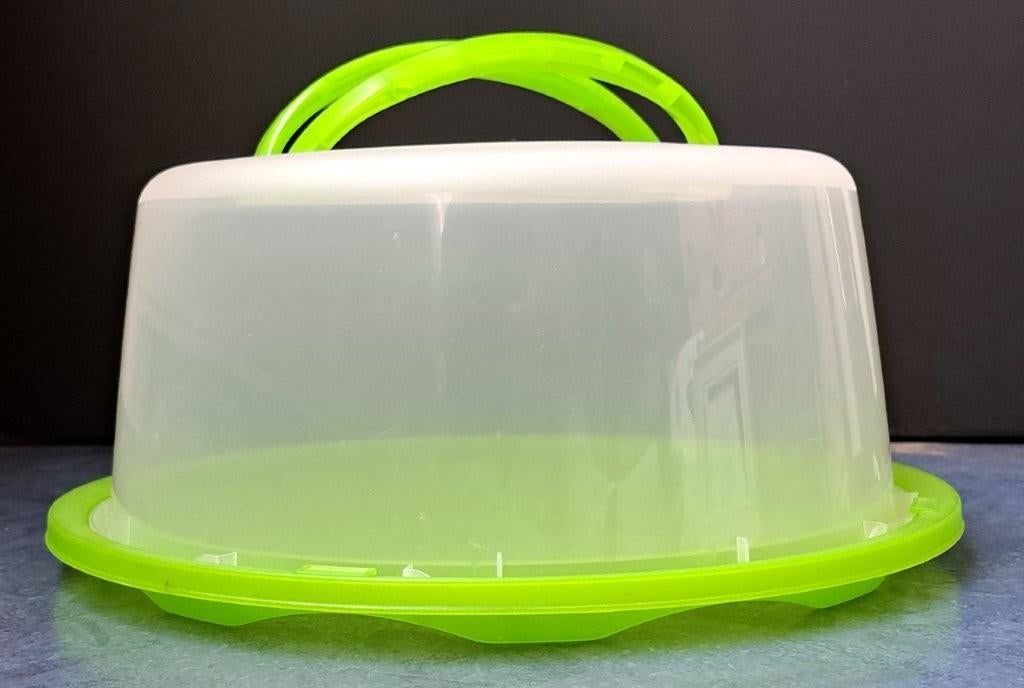 Taartdoos / vershouddoos voor taart B, Ophalen of Verzenden, Zo goed als nieuw, Groen, Bus of Trommel