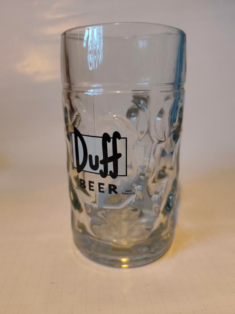 The Simpsons Duff Beer glazen bierpul., Ophalen of Verzenden, Nieuw, Overige merken