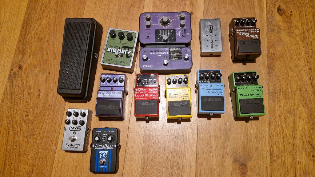 Verschillende Bas/Gitaarpedalen, Muziek en Instrumenten, Effecten, Gebruikt, Chorus, Distortion, Overdrive of Fuzz, Wah Wah, Overige typen
