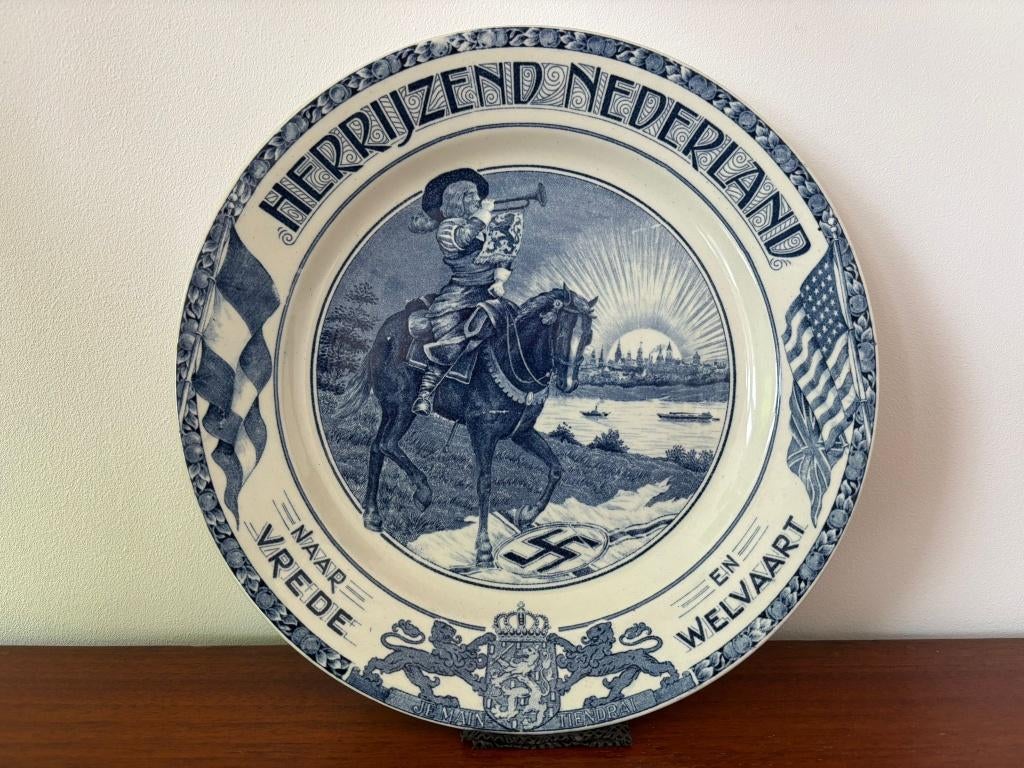 Antiek bevrijdingsbord 1945 – Herrijzend Nederland, Ophalen