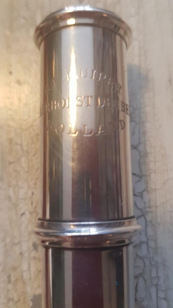 Dwarsfluit Dik de Kuiper, Ophalen, Gebruikt, Dwarsfluit, Met koffer of tas