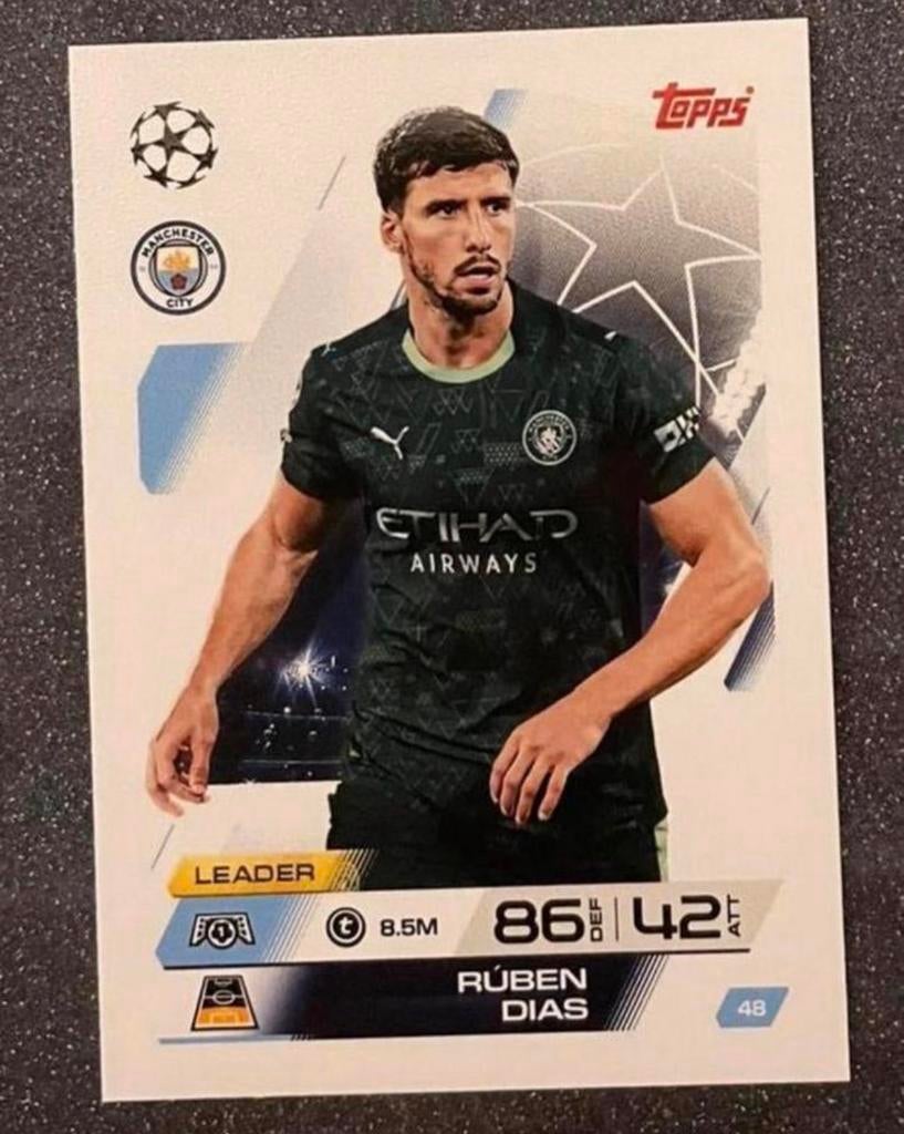 Topps MA 25/26    RÚBEN DÍAS    MANCHESTER CITY, Verzenden, Zo goed als nieuw, Plaatje
