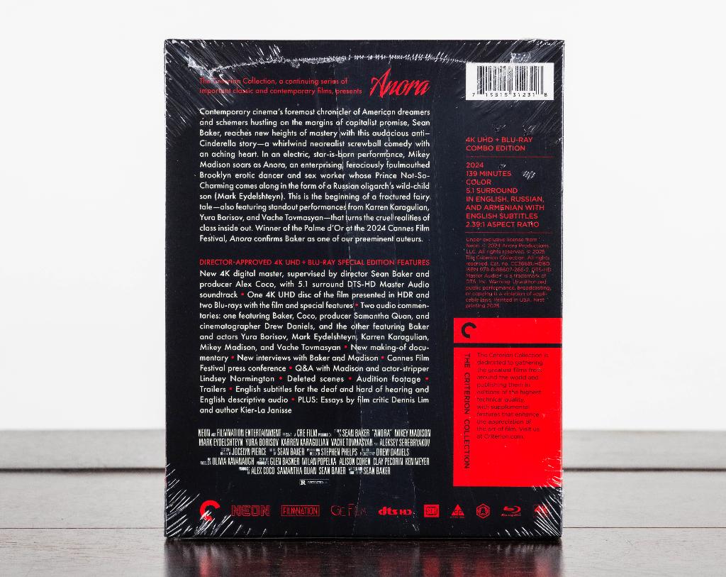 Anora 4K UHD + Blu-Ray (US Import) Criterion, -, -, Drama, Ophalen of Verzenden