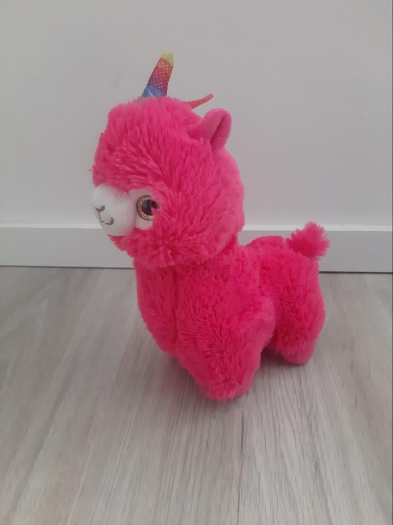 Knuffel jafri toys lama alpaca roze K7629, Kinderen en Baby's, Speelgoed | Knuffels en Pluche, Ophalen of Verzenden, Zo goed als nieuw