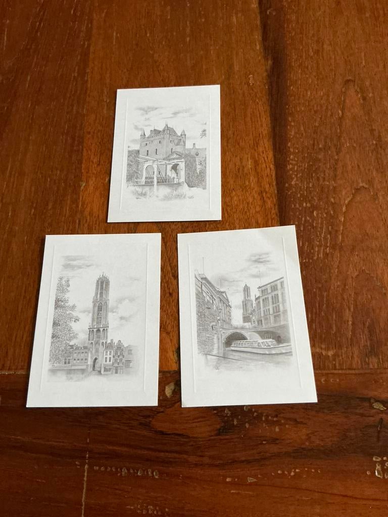 KUNST KAARTEN: PRACHTIGE TEKENINGEN IN PASSE - PARTOUT, Ophalen of Verzenden