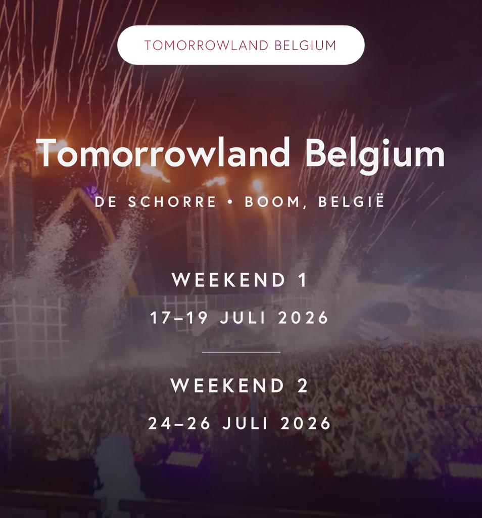 4x Tomorrowland Vrijdag / Friday - Weekend 2 - ophalen mag, Tickets en Kaartjes, Evenementen en Festivals, Drie personen of meer