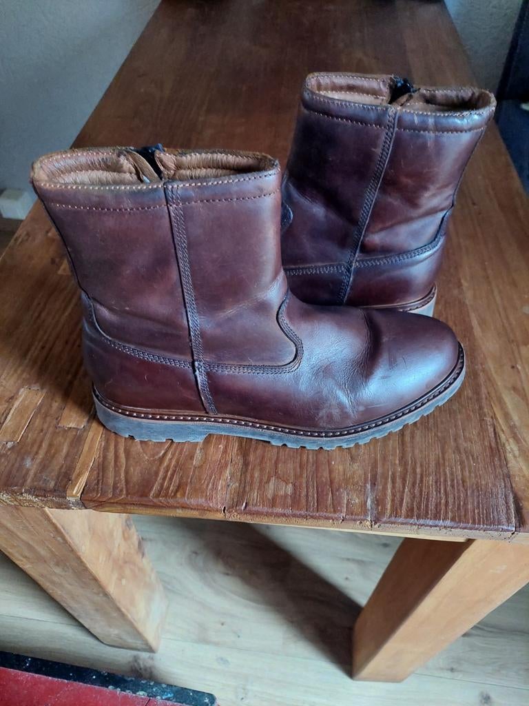 Leren enkel boots 43, Ophalen of Verzenden, Bruin, Boots