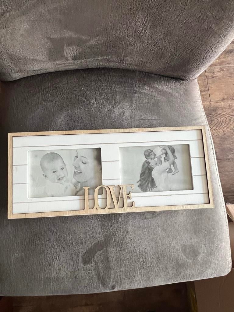 Fotolijst 'Love' voor twee foto's, Ophalen of Verzenden, Zo goed als nieuw