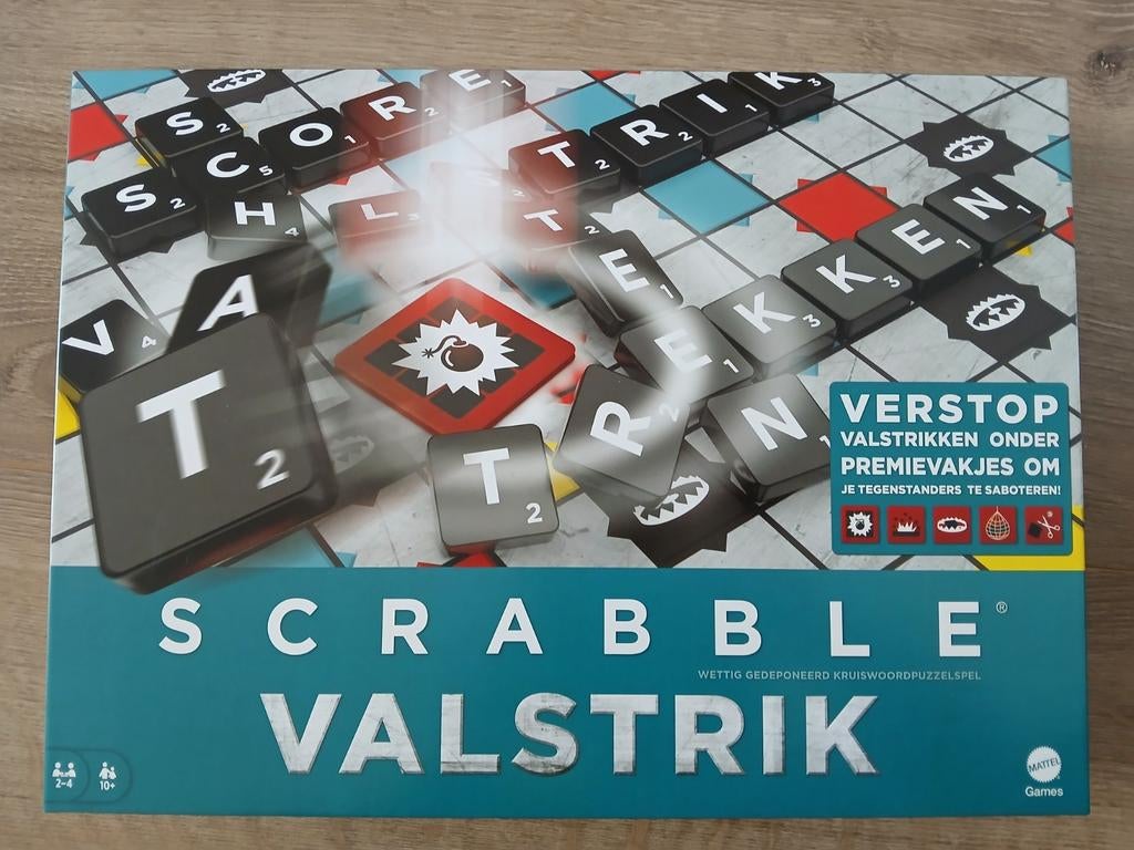 Scrabble valstrik, Een of twee spelers, Ophalen of Verzenden, Zo goed als nieuw, Hasbro Gaming