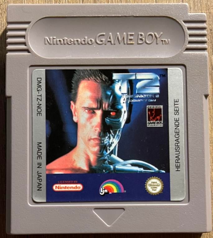 Terminator 2 Judgement Day Nintendo Game Boy, Spelcomputers en Games, Games | Nintendo Game Boy, Avontuur en Actie, Gebruikt, 1 speler