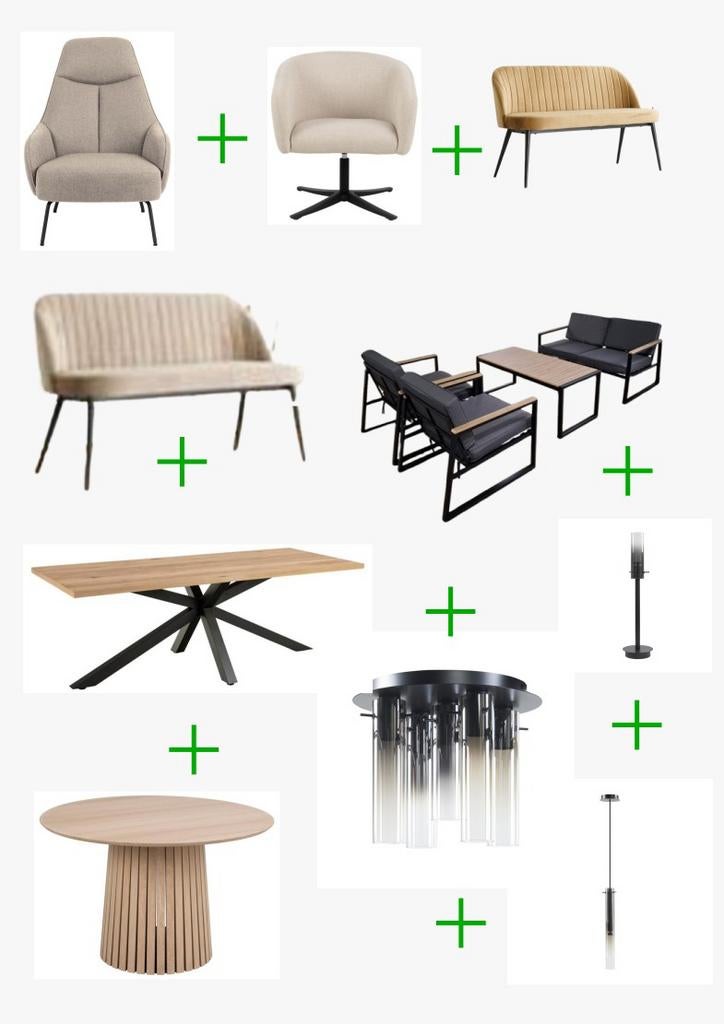 10x sofa's, meubels, tafels, stoelen, lampen OP=OP, Ophalen, Nieuw, Eenpersoons, Minder dan 150 cm