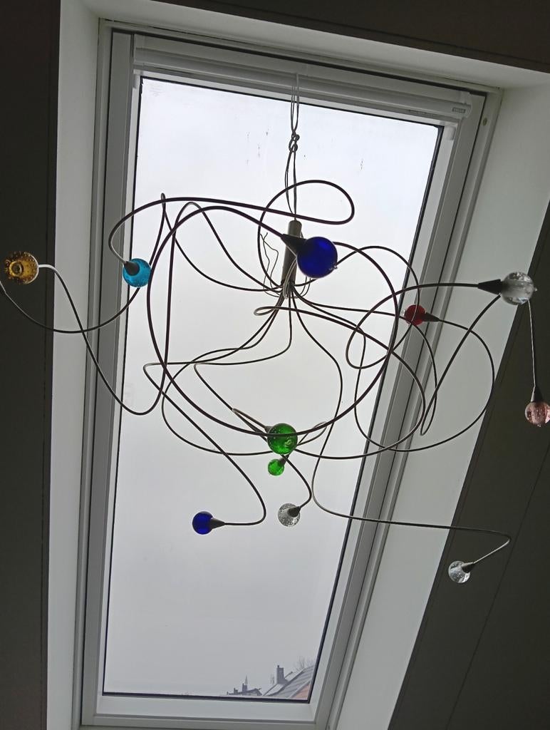 Harco Loor Design Hanglamp, Huis en Inrichting, Lampen | Hanglampen, Ophalen, Design, Zo goed als nieuw, Glas