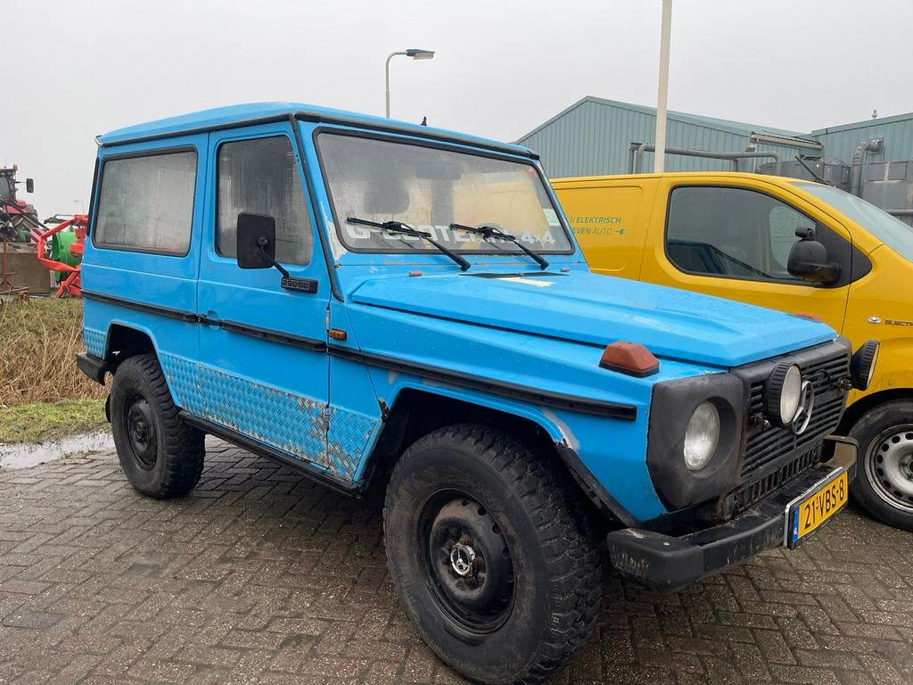 NU OPHALEN: Mercedes-Benz G-klasse 290GD 4x4 harde auto, Auto's, Automaat, Zwart, 95 pk, Blauw