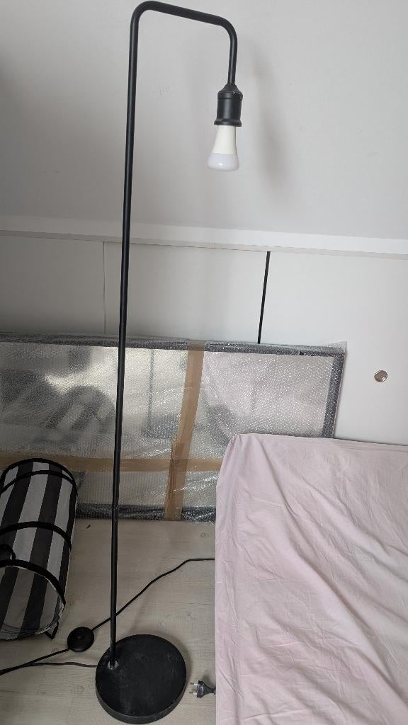 Industriele zwarte lamp, Ophalen, Industriele, Zo goed als nieuw, Minder dan 100 cm