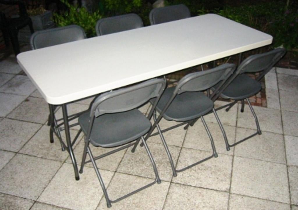 statafel buffettafels biertafels klapstoelen partytent huren, Ophalen, Zo goed als nieuw, Overige