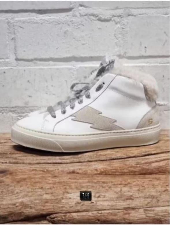 Stokton - Prachtige leren sneakers maat 41 - Nieuw €255, Kleding | Dames, Schoenen, Wit, Nieuw, Ophalen of Verzenden, Sneakers of Gympen