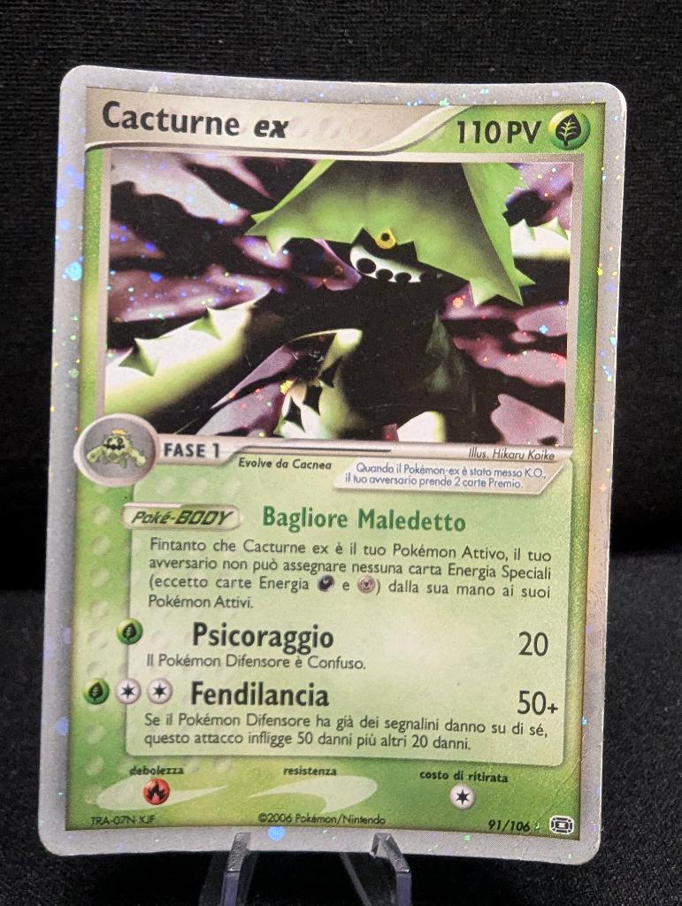 Cacturne ex EX Emerald, Ophalen, Gebruikt, Losse kaart, Foil